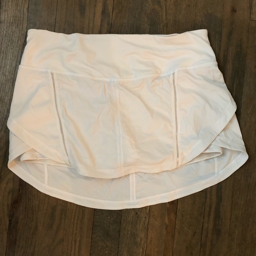 Lululemon White Running Skirt